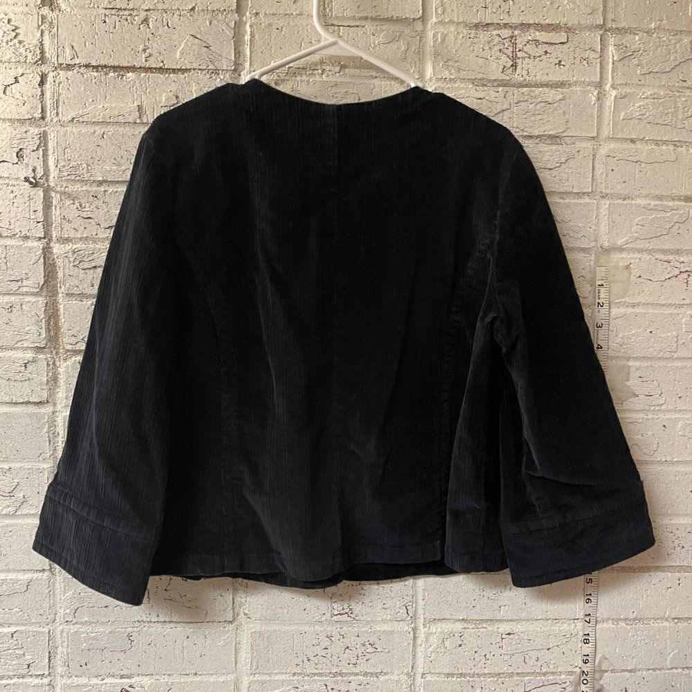 A.M.I. Black Corduroy Cropped Ladies Jacket/Blazer XL - Picture 6 of 9